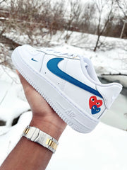 *Sample* Red & Blue Heart AF1's