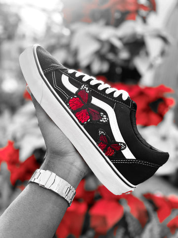 Red Butterfly Vans