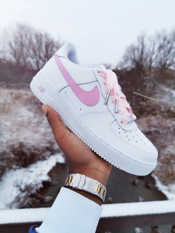 Ribbon Pink AF1's