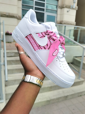 Pink Bandana AF1's